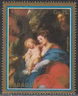 Paraguay Mi.Nr. 3150 Rubens, Gemälde Heilige Familie (25)