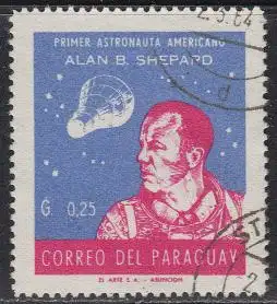 Paraguay Mi.Nr. 973 Alan B. Shepard, 1.amerikanischer Astronaut (0,25)