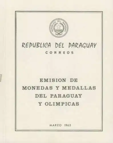 Paraguay Mi.Nr. Block 67II Olympia 1964 Tokio, Medaille 