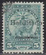 Paraguay Mi.Nr. 123 Freim. Dienstmarke Wappenlöwe m.Aufdr. Habilitado (5)