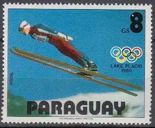 Paraguay Mi.Nr. 3202 Olymp. Winterspiele Lake Placid, Hoenl, Skispringen (8)