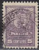 Paraguay Mi.Nr. 58 Freim. Wappenlöwe (5)