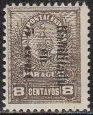 Paraguay Mi.Nr. 65 Freim. Wappenlöwe mit Aufdruck (5 a.8)