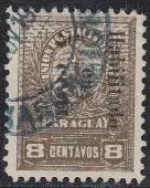 Paraguay Mi.Nr. 65 Freim. Wappenlöwe mit Aufdruck (5 a.8)