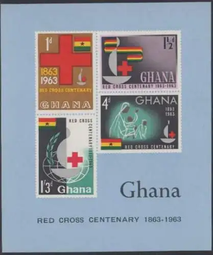 Ghana Mi.Nr. Block 8 100Jahre Internationales Rotes Kreuz 