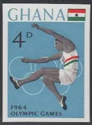 Ghana Mi.Nr. 191B Olympia 1964 Tokio, Weitsprung (4)