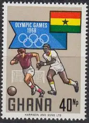 Ghana Mi.Nr. 354A Olympia 1968 Mexiko, Fußball (40)