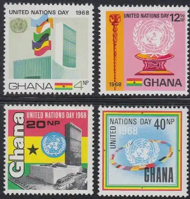 Ghana Mi.Nr. 355-58A Tag der Vereinten Nationen (4 Werte)