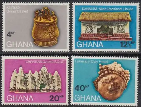 Ghana Mi.Nr. 417-20A Archäologische Funde (4 Werte)