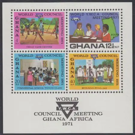 Ghana Mi.Nr. Block 43 Int. YMCA-Ratsversammlung 