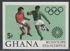 Ghana Mi.Nr. 472B Olympia 1972 München, Fußball (5)