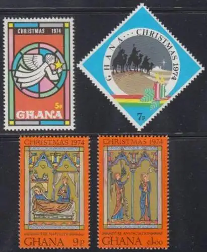 Ghana Mi.Nr. 589-92A Weihnachten (4 Werte)