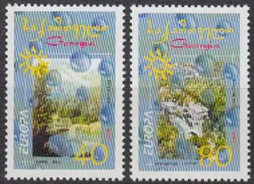 Georgien Mi.Nr. 376-77A Europa 2001, Lebensspender Wasser (2 Werte)