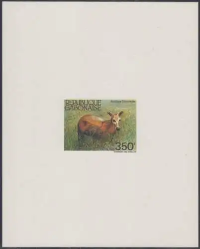 Gabun Mi.Nr. 933V Säugetiere, Antilope (350)