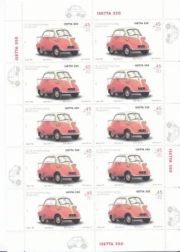 D,Bund Mi.Nr. Klbg. 2289 Wohlfahrt: BMW Isetta 300 (m.10x2289)