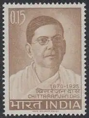 Indien Mi.Nr. 403 95.Geb. Tschittaranjan Das, Politiker (0,15)