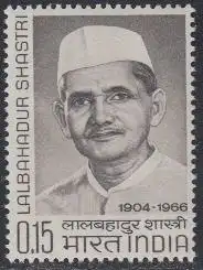 Indien Mi.Nr. 406 Lal Bahadur Schastri, Politiker (0,15)