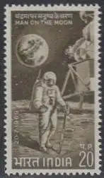 Indien Mi.Nr. 487 Mondlandung Apollo 11, Astronaut auf dem Mond (20)