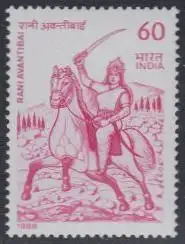 Indien Mi.Nr. 1151 Rani Avantibai, Freiheitskämpferin (60)