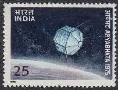 Indien Mi.Nr. 624 1.ind.Satellit Aryabhata auf Erdumlaufbahn (25)