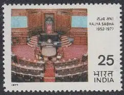 Indien Mi.Nr. 721 25Jahre Oberhaus Rajya Sabha, Sitzungssaal (25)