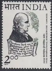 Indien Mi.Nr. 730 Int.Homöopathie-Kongress, Samuel Hahnemann (2,00)