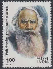 Indien Mi.Nr. 772 150.Geb.Leo Nikolajewitsch Tolstoj, russ. Dichter (1,00)