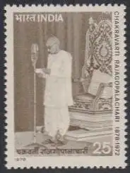 Indien Mi.Nr. 778 100.Geb.Generalpostmeister Chakravarti Rajagopalachari (25)