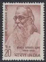 Indien Mi.Nr. 469 100.Geb. Bhagavan Das, Pädagoge (20)