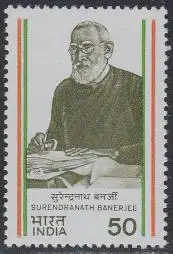 Indien Mi.Nr. 975 Gesch.d.Unabhängigkeitsbewegung, Surendranath Banerjee (50)