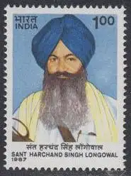 Indien Mi.Nr. 1104 Sant Harchand Singh Longowal (1,00)