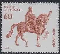 Indien Mi.Nr. 1110 Maharaja Chhatrasal, Armeeführer (60)