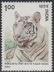 Indien Mi.Nr. 1127 Wildtiere, Weißer Tiger (1,00)