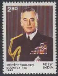 Indien Mi.Nr. 838 1.Todestag Lord Mountbatten, Vizekönig von Indien (2,80)