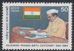 Indien Mi.Nr. 1007 100.Geb.Präsident Rajendra Prasad (50)