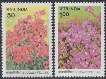 Indien Mi.Nr. 1022-23 Bougainvilleas (2 Werte)