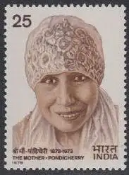 Indien Mi.Nr. 751 100.Geb.Mirra Alfassa (25)