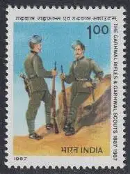 Indien Mi.Nr. 1096 100Jahre Garhwal-Regiment, Soldaten (1,00)