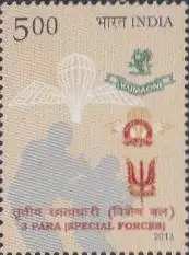 Indien Mi.Nr. 2701 200Jahre Regiment 3 Para (Special Forces) (5.00)