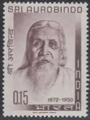 Indien Mi.Nr. 375 92.Geb. Schri Aurobindo Ghose, Unabhängigkeitskämpfer (0,15)