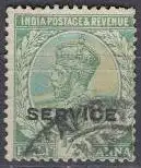 Indien Dienstmarke Mi.Nr. 52 Freim.MiNr.76 m.Aufdruck SERVICE (1/2)