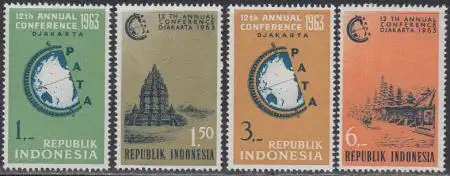 Indonesien Mi.Nr. 384-87 Konferenz Reisebüroverband d.Pazifikraums (4 Werte)