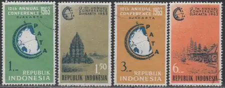 Indonesien Mi.Nr. 384-87 Konferenz Reisebüroverband d.Pazifikraums (4 Werte)