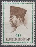 Indonesien Mi.Nr. 429 Freim. Präs.Sukarno, ohne Jahresz.ohne Währung (40)