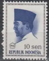 Indonesien Mi.Nr. 520 Freim. Präs.Sukarno, mit Jahreszahl und Währung (10)