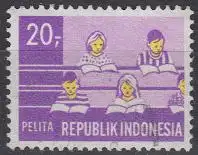 Indonesien Mi.Nr. 649A Freim. Fünfjahresplan, Erziehung und Bildung (20)