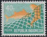 Indonesien Mi.Nr. 652A Freim. Fünfjahresplan, Fischerei (40)