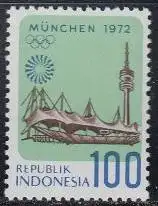 Indonesien Mi.Nr. 715 Olympia 1972 München, Olympiastadion (100)