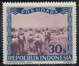 Indonesien Lokalausgabe REPOEBLIK INDONESIA Mi.Nr. 29 Flugpost Piloten (30)