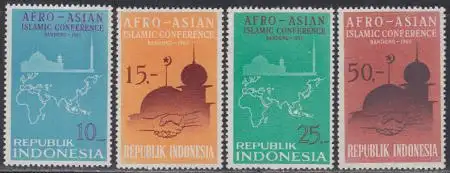 Indonesien Mi.Nr. 465-68 Afro-Asiatische Islam-Konferenz (4 Werte)